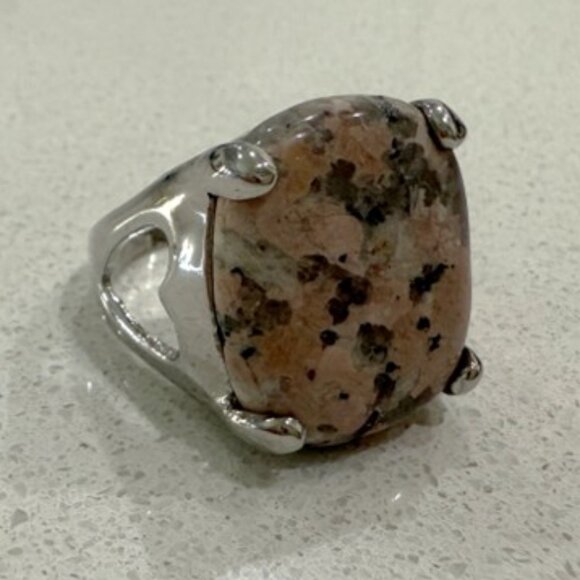Artisan Large Polished Granite Ring Unisex - Picture 8 of 8